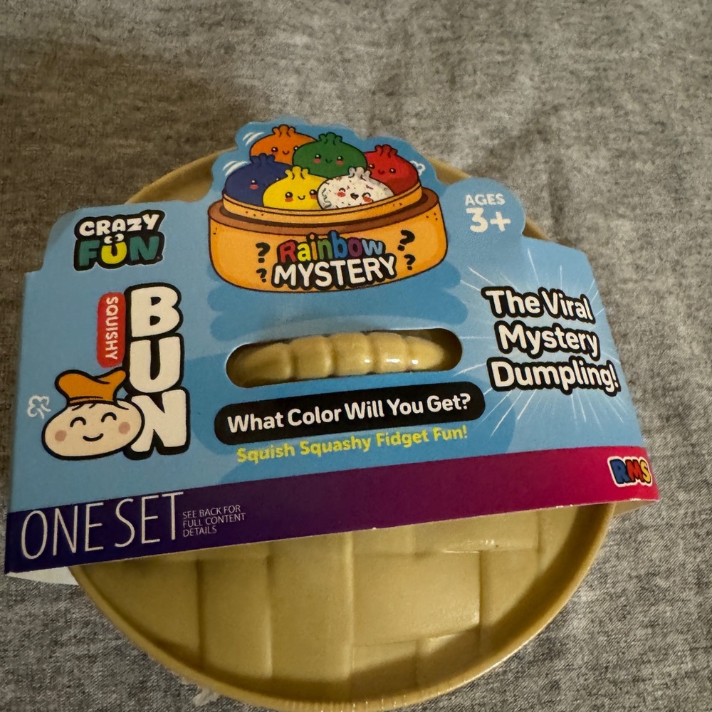 Rainbow Squishy Mystery Dumpling Toy Squishy Bun